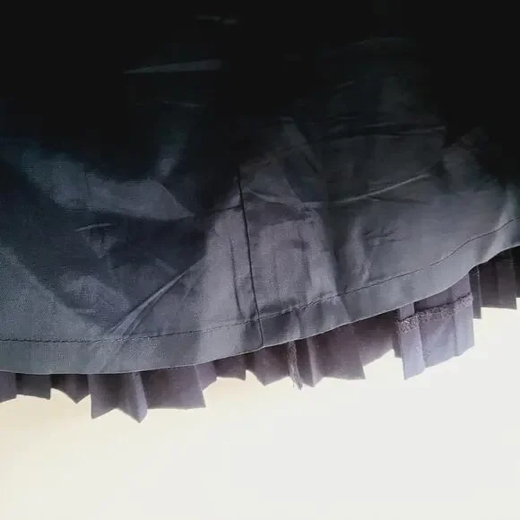 J. Crew Factory Navy Pleated Skirt - Picture 4 of 4